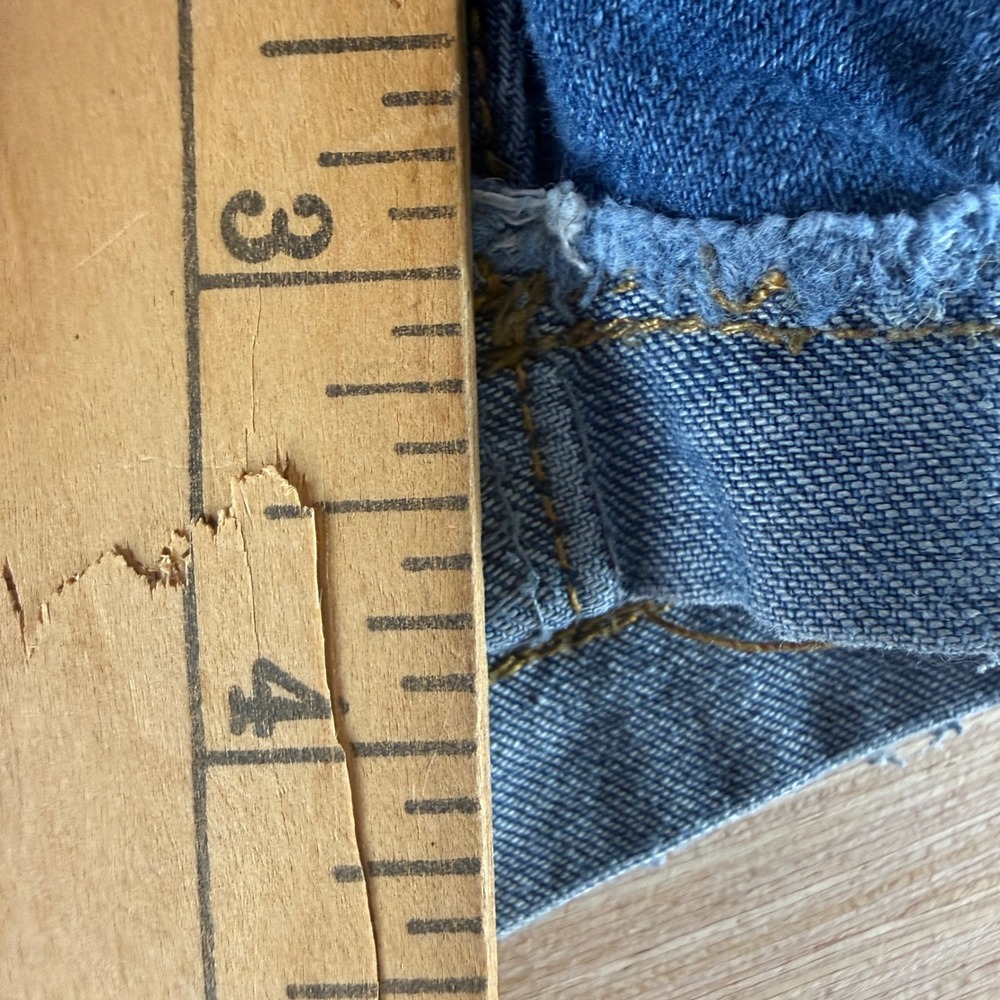 Jeans Brand Womens XXL‎ Distressed High Rise Denim Shorts Cuffed Raw Hem Stretch - Picture 12 of 13
